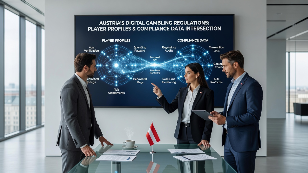 Data flow between player profiles and compliance systems in Austrian online gambling
