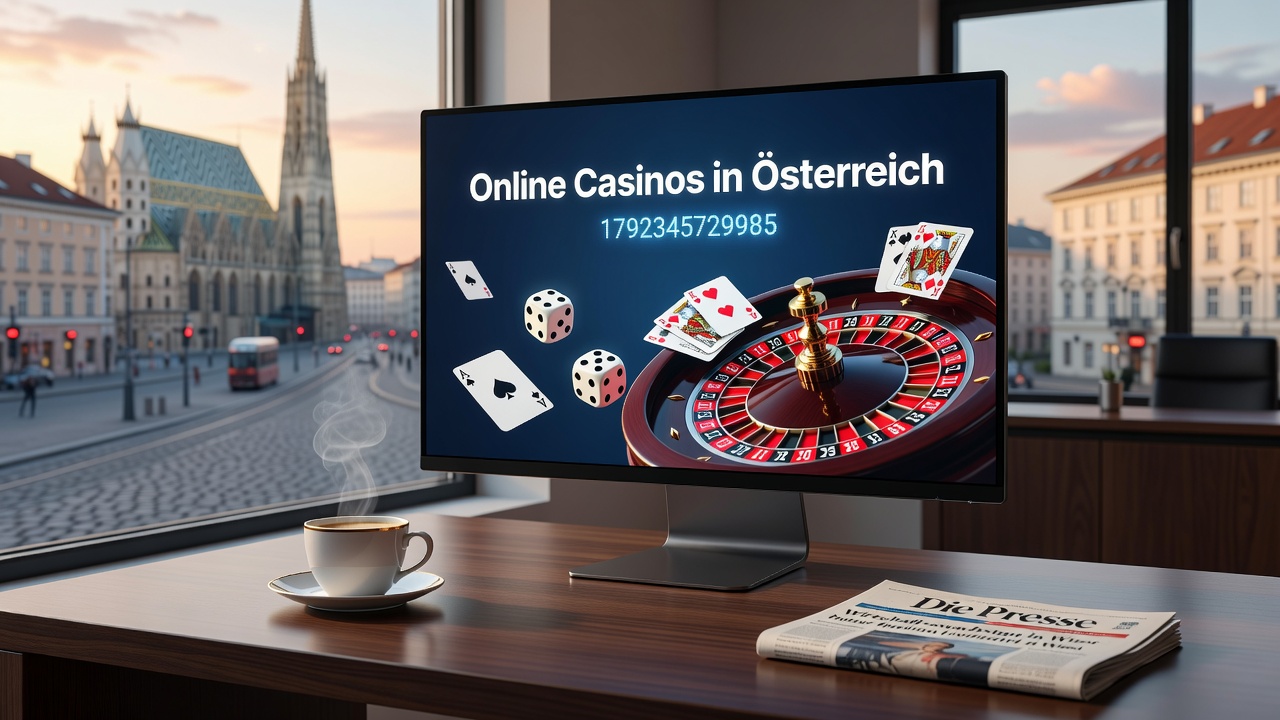 Digital dashboard showing compliance metrics and player activity graphs for Austrian casinos